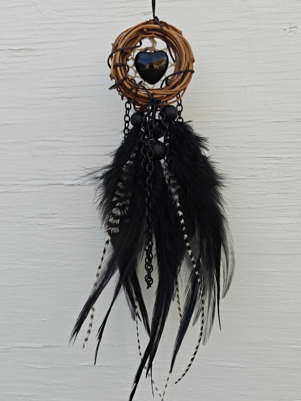 Black heart mini Dreamcatcher